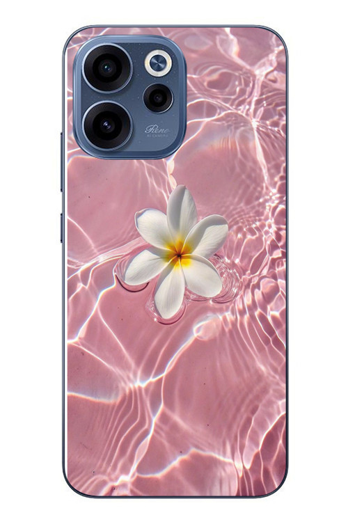Oppo Reno 15F Uyumlu Dalgalı Papatya Baskılı Silikon Kılıf