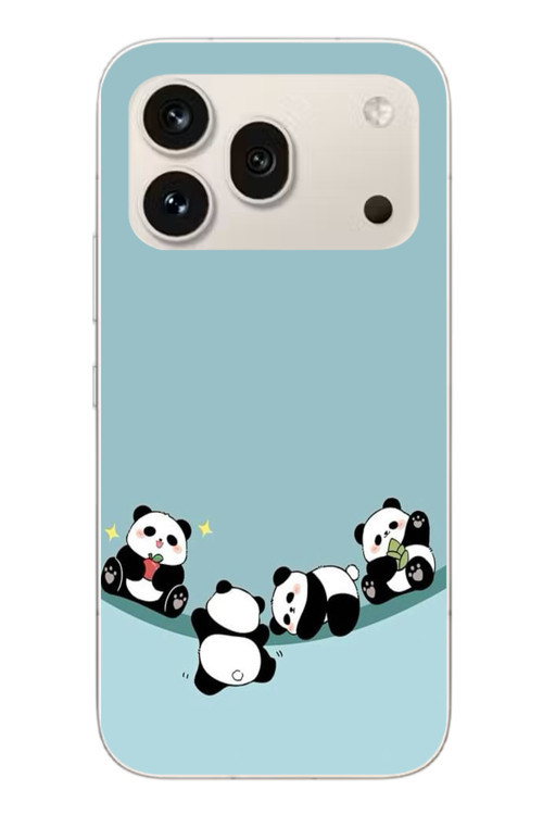 Honor 600 Pro Uyumlu Panda Ailesi Baskılı Silikon Kılıf