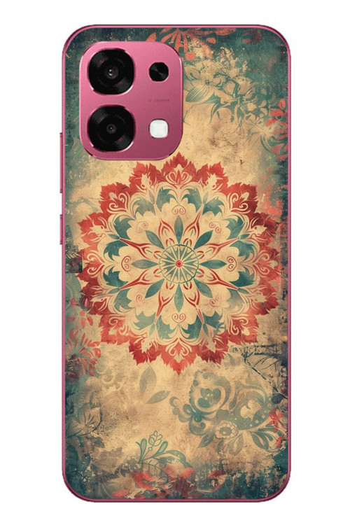 Oppo A6 Pro Uyumlu Ebru Çizgisel Baskılı Silikon Kılıf