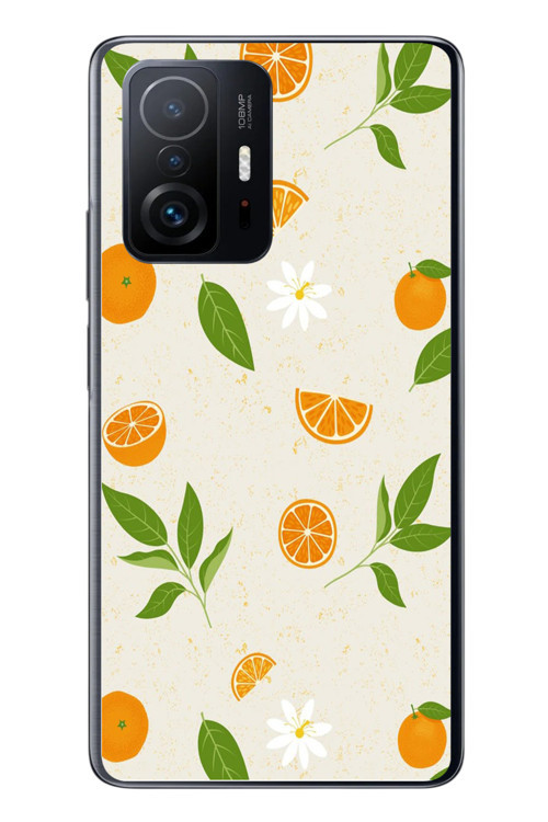 Xiaomi Mi 11 T-11 T Pro Uyumlu Mandalinalar Baskılı Silikon Kılıf