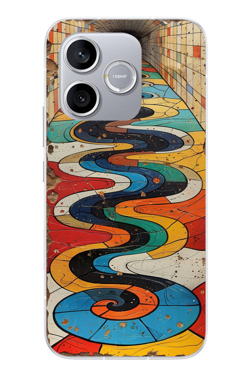Honor 600 Lite Uyumlu Renk Duvarı Baskılı Silikon Kılıf
