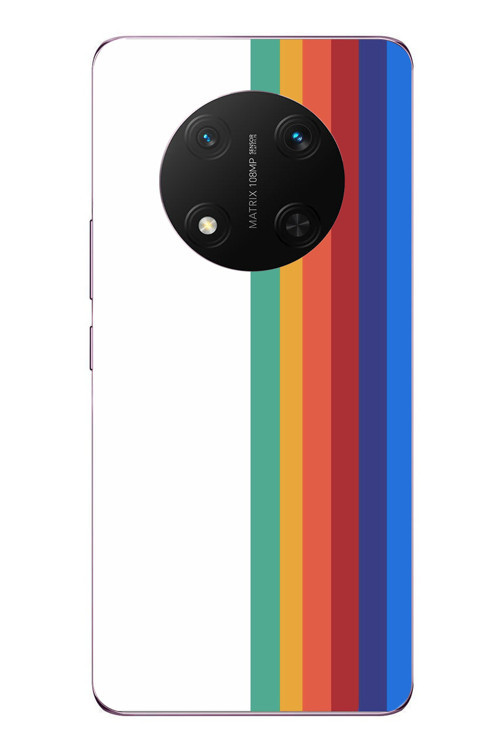 Honor Magic 7 Lite Uyumlu Gökkuşağı Baskılı Silikon Kılıf