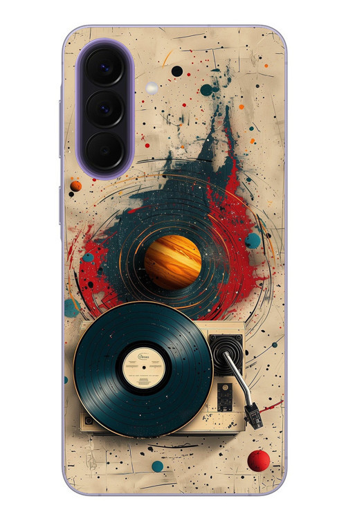 Samsung Galaxy A57 Uyumlu Plak Gezegeni Baskılı Silikon Kılıf