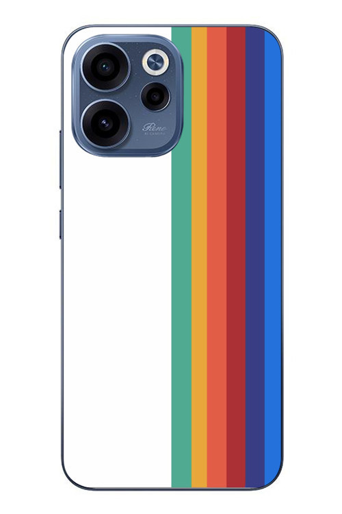Oppo Reno 15F Uyumlu Gökkuşağı Baskılı Silikon Kılıf