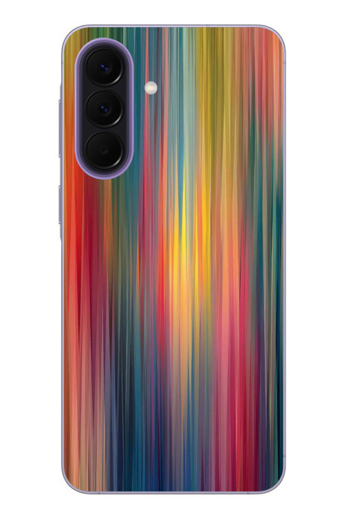 Samsung Galaxy A57 Uyumlu Gökkuşağı Karışımı Baskılı Silikon Kılıf