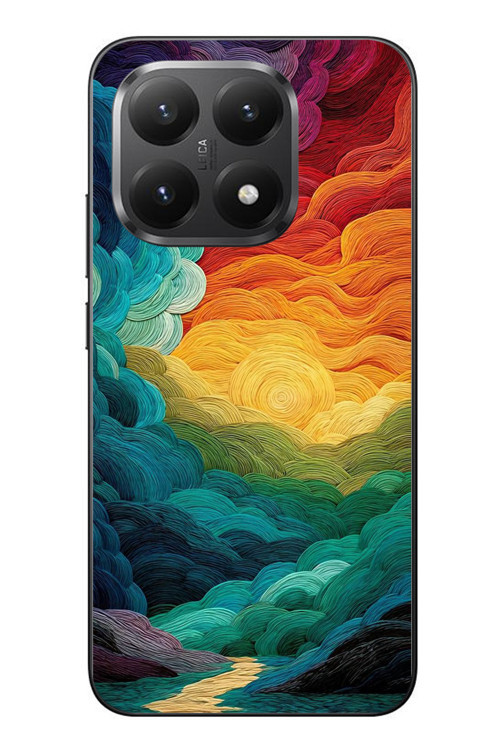 Xiaomi Mi 15T Uyumlu Gün Doğumu Ve Batımı Baskılı Silikon Kılıf