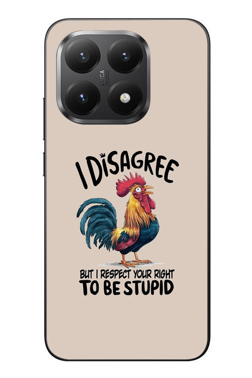 Xiaomi Mi 15T Uyumlu İ Disagree Baskılı Silikon Kılıf
