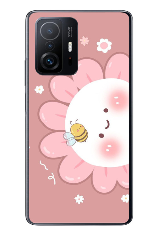 Xiaomi Mi 11 T-11 T Pro Uyumlu Papatyam Baskılı Silikon Kılıf