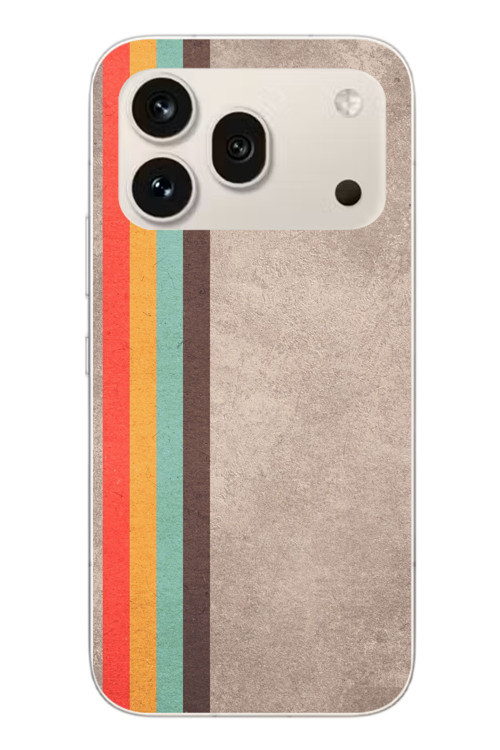 Honor 600 Pro Uyumlu Retro Gökkuşağı Baskılı Silikon Kılıf