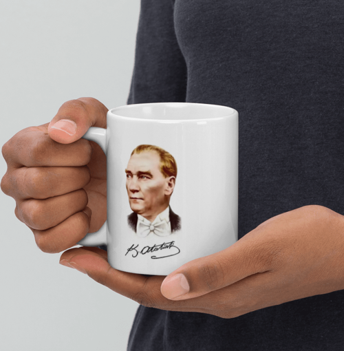Atatürk Baskılı Kupa Bardak Model 5
