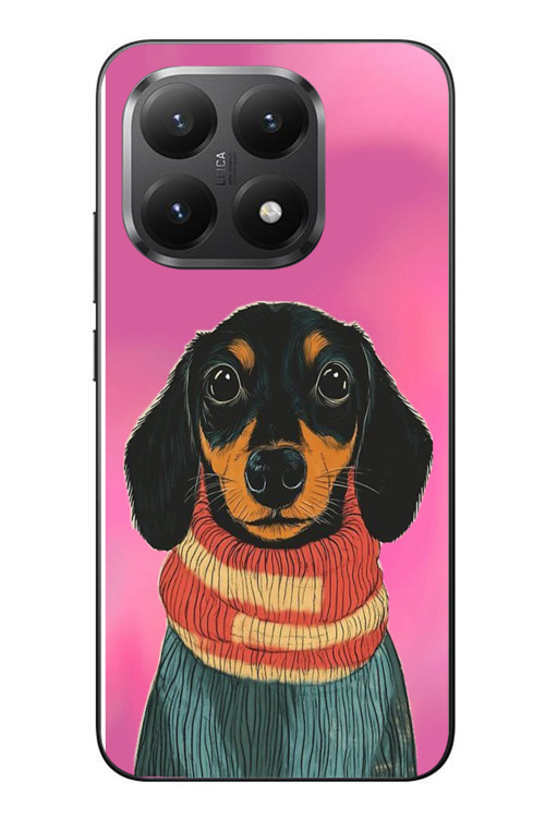 Xiaomi Mi 15T Uyumlu Sevimli Siyah Köpek Baskılı Silikon Kılıf