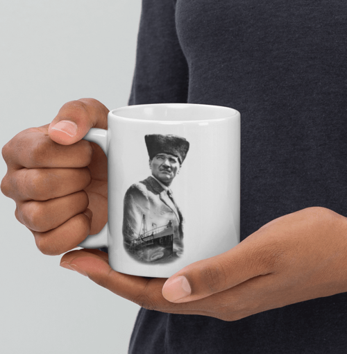 Atatürk Baskılı Kupa Bardak Model 6