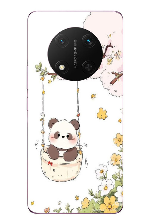 Honor Magic 7 Lite Uyumlu Sallanan Panda Baskılı Silikon Kılıf