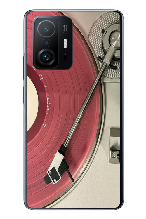 Xiaomi Mi 11 T-11 T Pro Uyumlu Pembe Plak Baskılı Silikon Kılıf