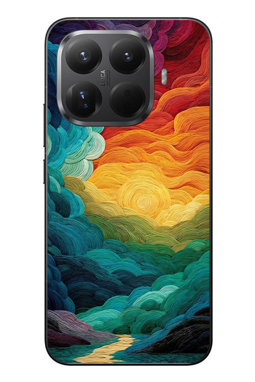 Xiaomi Mi 15T Pro Uyumlu Gün Doğumu Ve Batımı Baskılı Silikon Kılıf