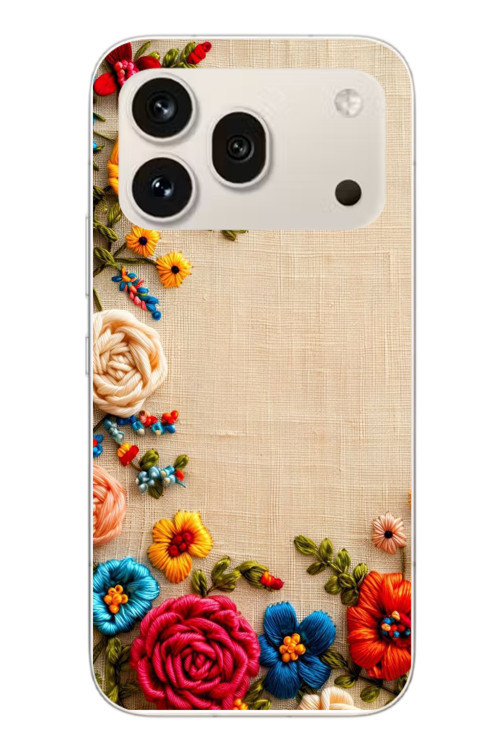 Honor 600 Pro Uyumlu İşlemeli İğne Oyası Baskılı Silikon Kılıf