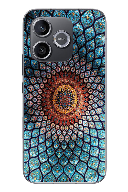 Honor 600 Uyumlu İran Dokuması Baskılı Silikon Kılıf