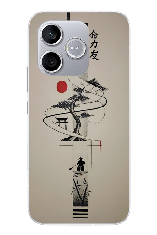 Honor 600 Lite Uyumlu Japon Felsefesi Baskılı Silikon Kılıf
