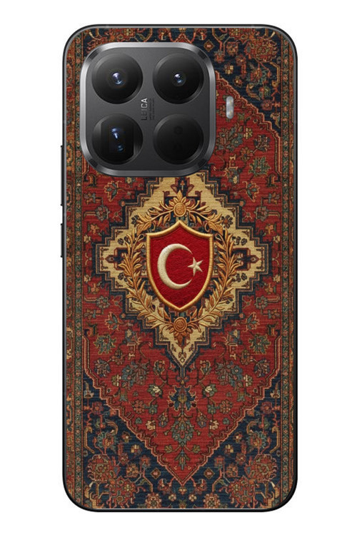 Xiaomi Mi 15T Pro Uyumlu Türkiye Bayraklı Halı Baskılı Silikon Kılıf