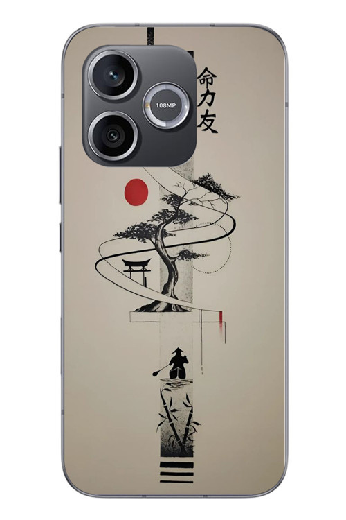 Honor 600 Uyumlu Japon Felsefesi Baskılı Silikon Kılıf