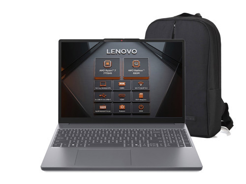 IdeaPad Slim 3 15ARP10 83K70098TR C66 Ryzen 7 7735HS 40 GB 512 GB SSD Radeon 680M 15.3" WUXGA Windows 11 Pro Notebook + Çanta