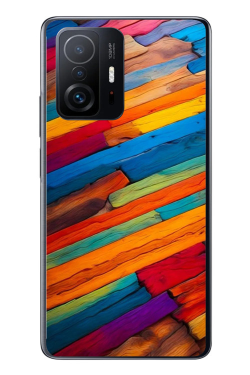 Xiaomi Mi 11 T-11 T Pro Uyumlu Renk Geçişleri Baskılı Silikon Kılıf