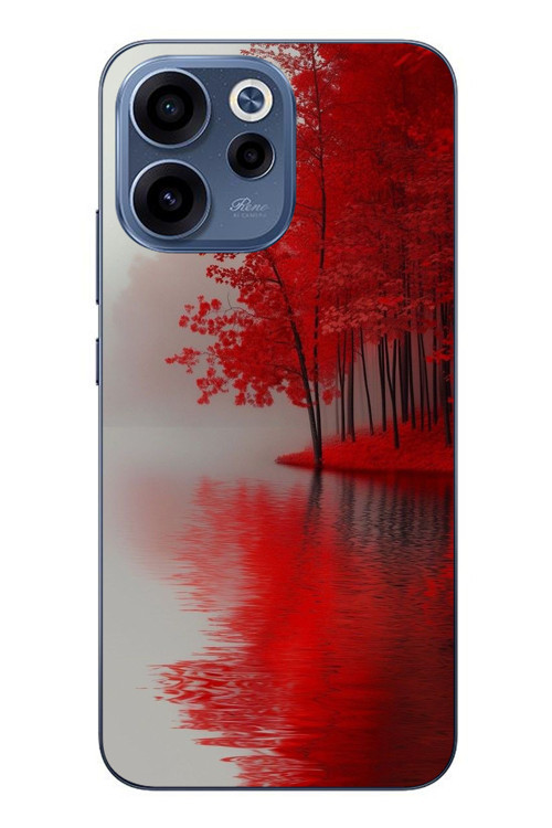 Oppo Reno 15F Uyumlu Sonbahar Gölü Baskılı Silikon Kılıf