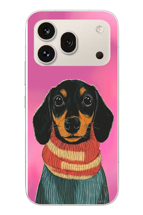 Honor 600 Pro Uyumlu Sevimli Siyah Köpek Baskılı Silikon Kılıf