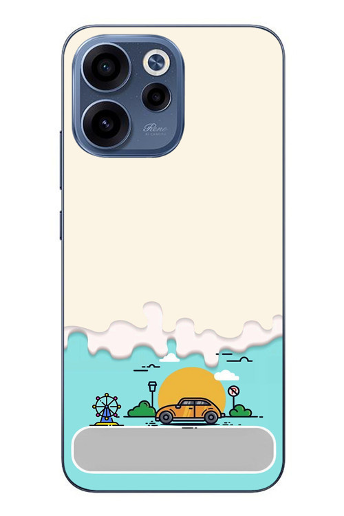 Oppo Reno 15F Uyumlu Tatil Yolu Baskılı Silikon Kılıf