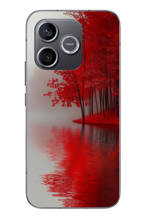 Honor 600 Uyumlu Sonbahar Gölü Baskılı Silikon Kılıf