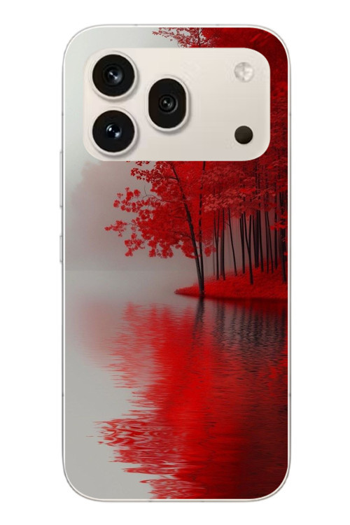 Honor 600 Pro Uyumlu Sonbahar Gölü Baskılı Silikon Kılıf