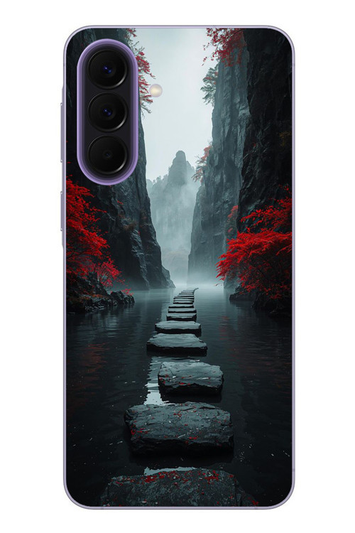 Samsung Galaxy A57 Uyumlu Karanlık Yolu Baskılı Silikon Kılıf