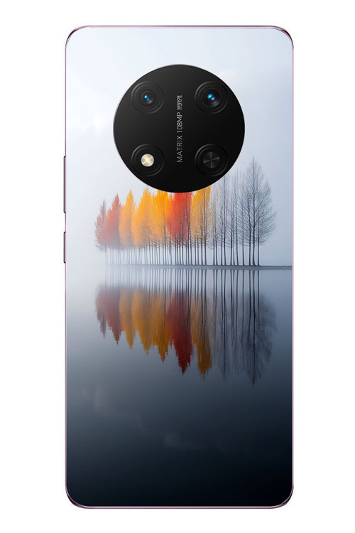 Honor Magic 7 Lite Uyumlu Sonbahar Zamanı Baskılı Silikon Kılıf