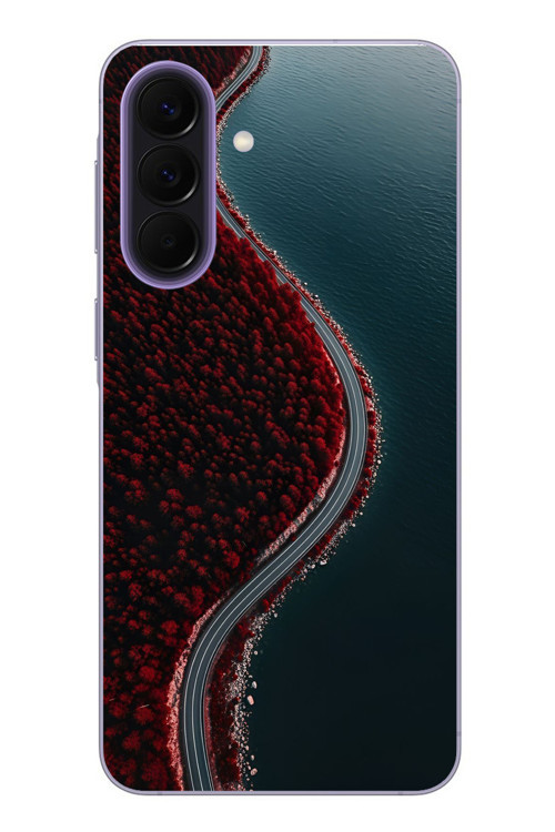 Samsung Galaxy A57 Uyumlu Sonbahar Yolu Baskılı Silikon Kılıf