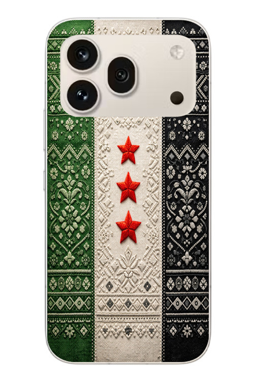 Honor 600 Pro Uyumlu Suriye Bayrağı Dokuma Baskılı Silikon Kılıf