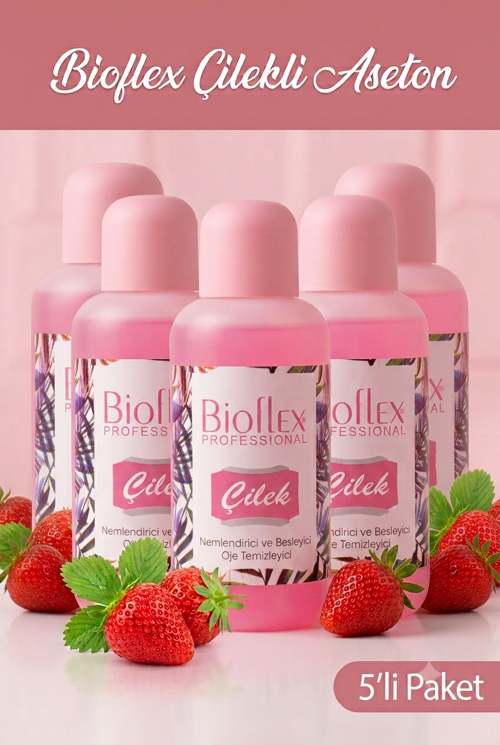 Çilekli Aseton 220 ML 5 Adet