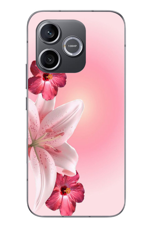 Honor 600 Uyumlu Tematik Çiçek Baskılı Silikon Kılıf