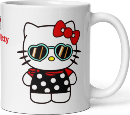 Hello Kitty Baskılı Kupa Bardak Model 6