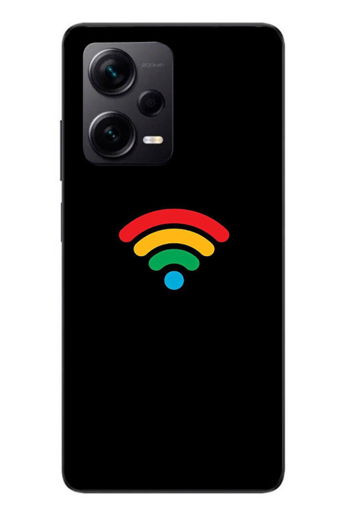 Redmi Note 12 Pro Plus Uyumlu Wifi Simgesi Baskılı Silikon Kılıf