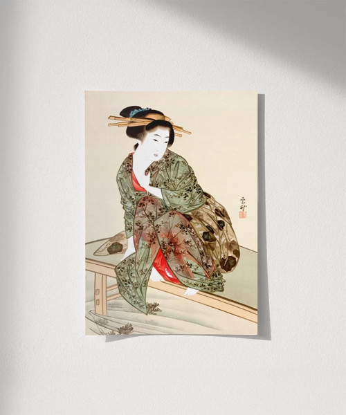 Çerçevesiz Poster Geleneksel Japon Zarafeti