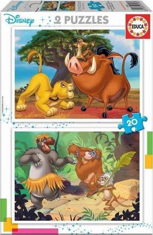 18103 Disney Animals 2x20 Parça Puzzle