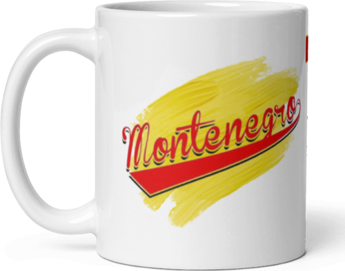 Montenegro Baskılı Kupa Bardak Model 1