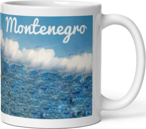 Montenegro Baskılı Kupa Bardak Model 3