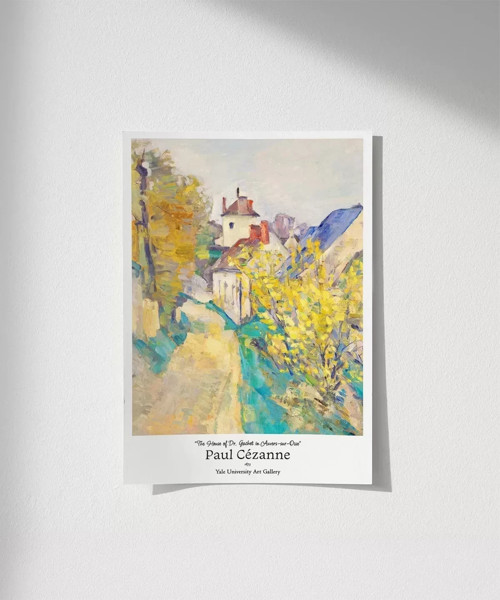 Çerçevesiz Poster Paul Cézanne Auvers-sur-Oise'daki Dr. Gachet'nin Evi 2