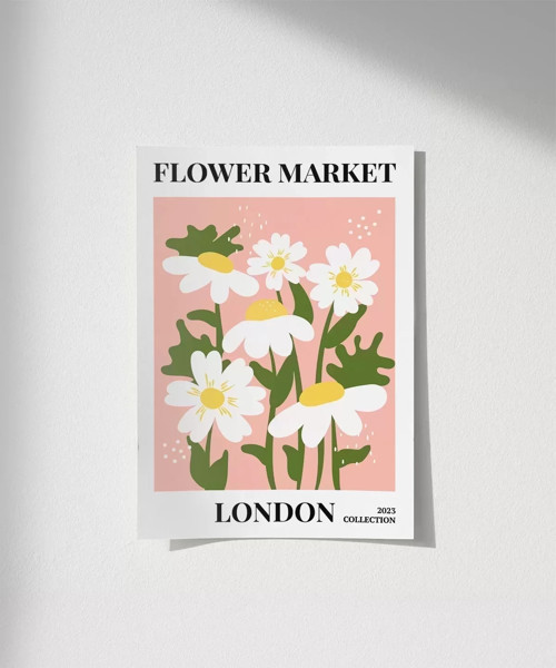Çerçevesiz Poster Londra'nın Neşeli Papatyaları