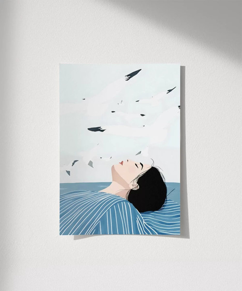 Çerçevesiz Poster Denizin Fısıltıları