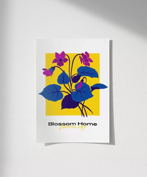 Çerçevesiz Poster Blossom Home Renklerin Dansı