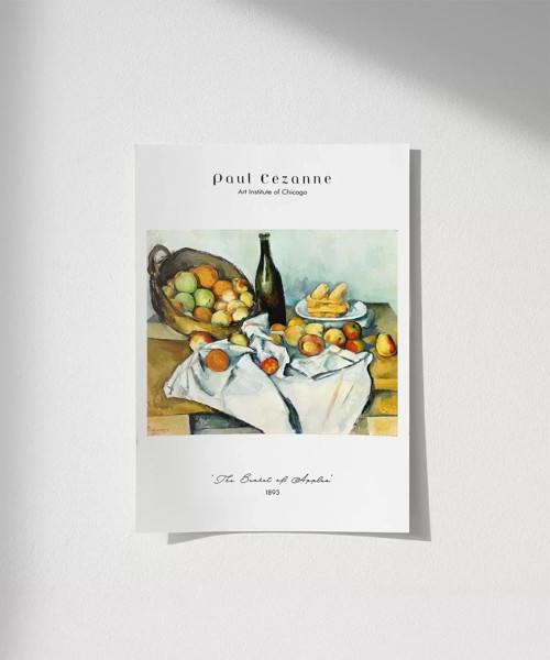 Çerçevesiz Poster Paul Cézanne Elma Sepeti