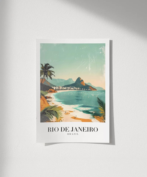 Çerçevesiz Poster Rio de Janeiro'nun Tropikal Güzelliği