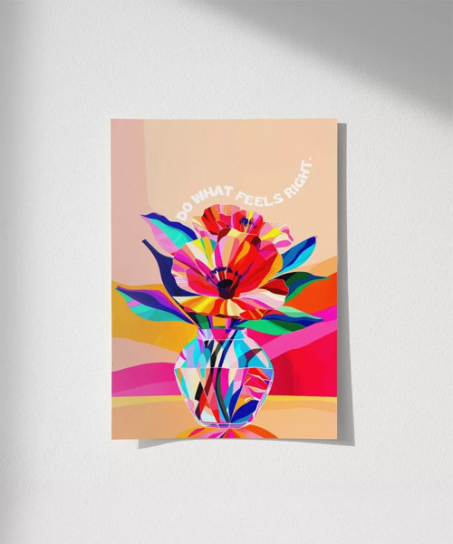 Çerçevesiz Poster Renkli İç Ses